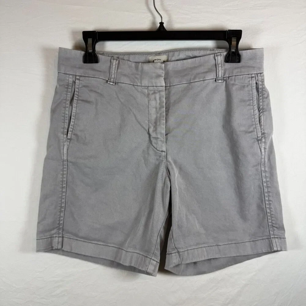 J.Crew Re-Imagined Bermuda Chino Shorts Gray Size 8